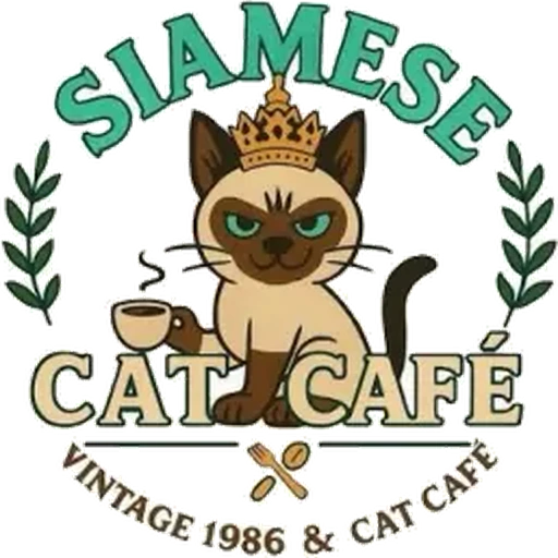 Siamese Cat Cafe logo